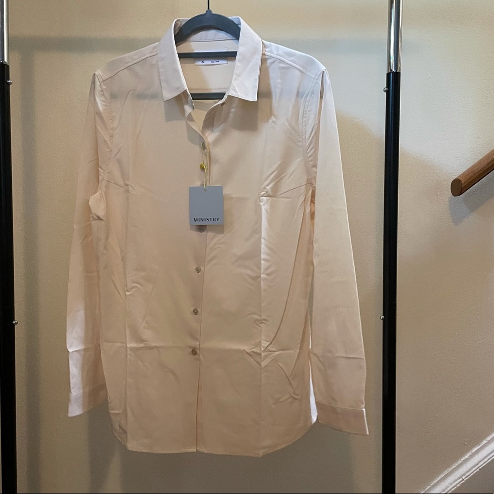 Ministry Cream Button Down Shirt